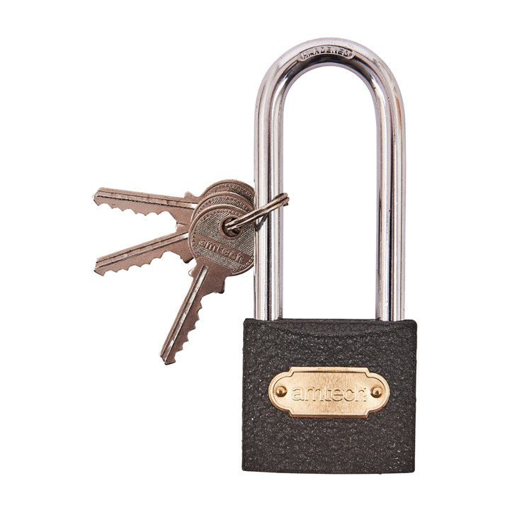 Amtech 50mm Long shackle iron padlock T0700C