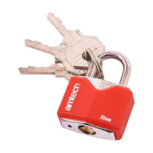 Amtech 20mm Rhombic chrome plated iron padlock T0701