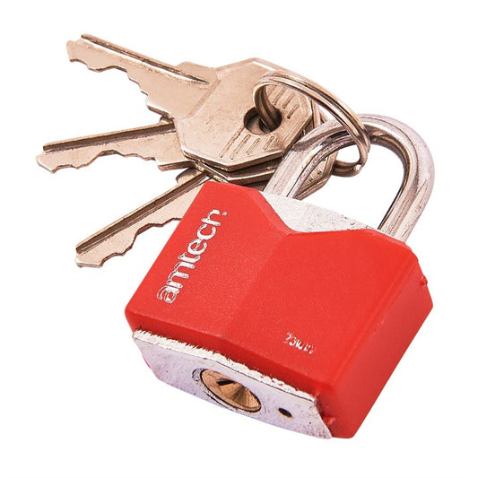Amtech 25mm Rhombic chrome plated iron padlock T0702