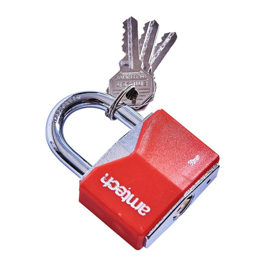 Amtech 50mm Rhombic chrome plated iron padlock T0705