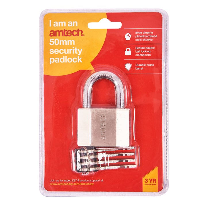 Amtech 50mm Security padlock T0725