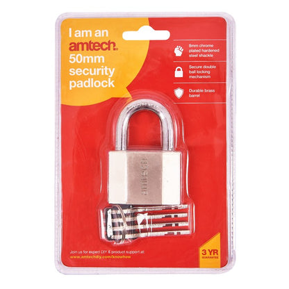 Amtech 50mm Security padlock T0725