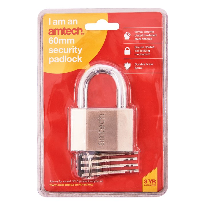 Amtech 60mm Security padlock T0730