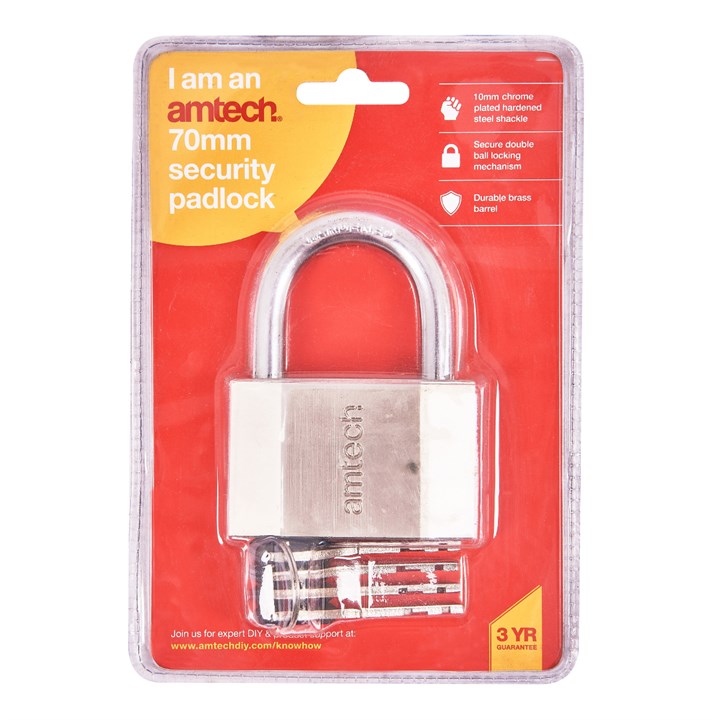 Amtech 70mm Security padlock T0735