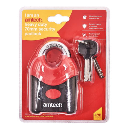 Amtech 70mm Heavy duty security padlock T0740
