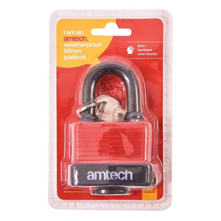 Amtech 50mm Weatherproof padlock T0750
