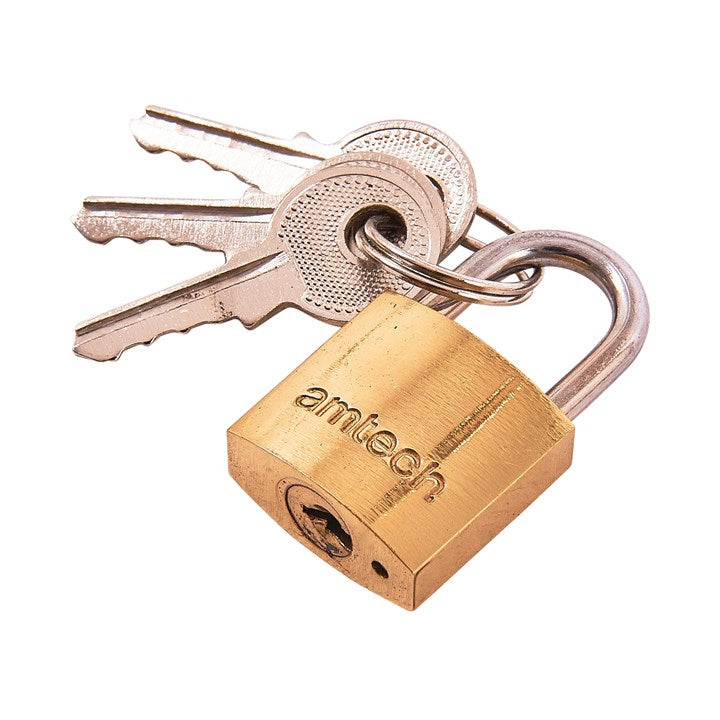 Amtech 20mm brass padlock T0800C