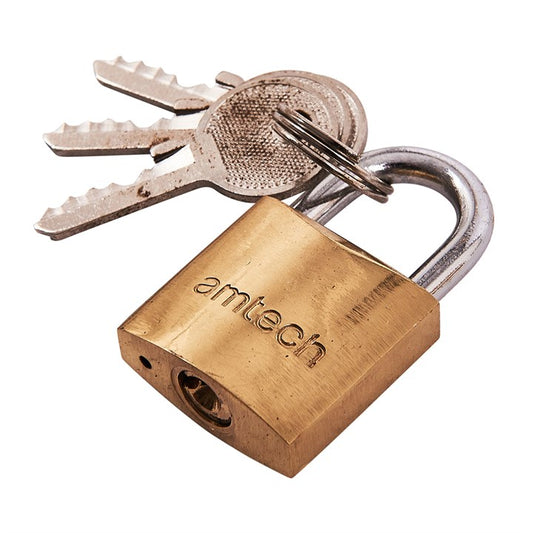 Amtech 25mm brass padlock T0900C