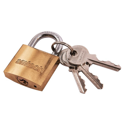 Amtech 32mm brass padlock T1000C