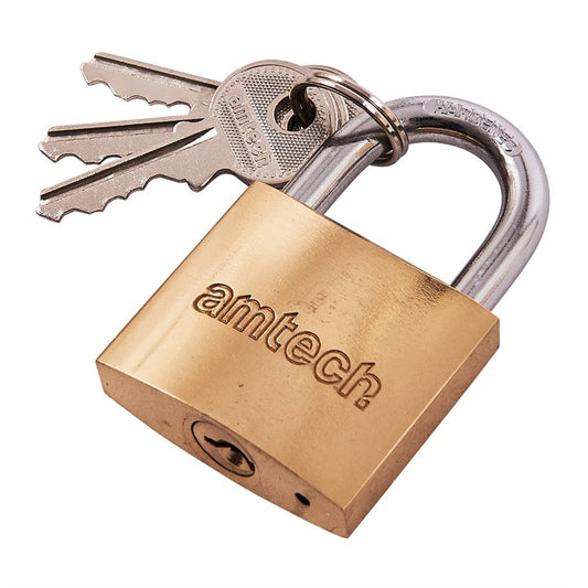 Amtech 38mm Brass padlock T1200C