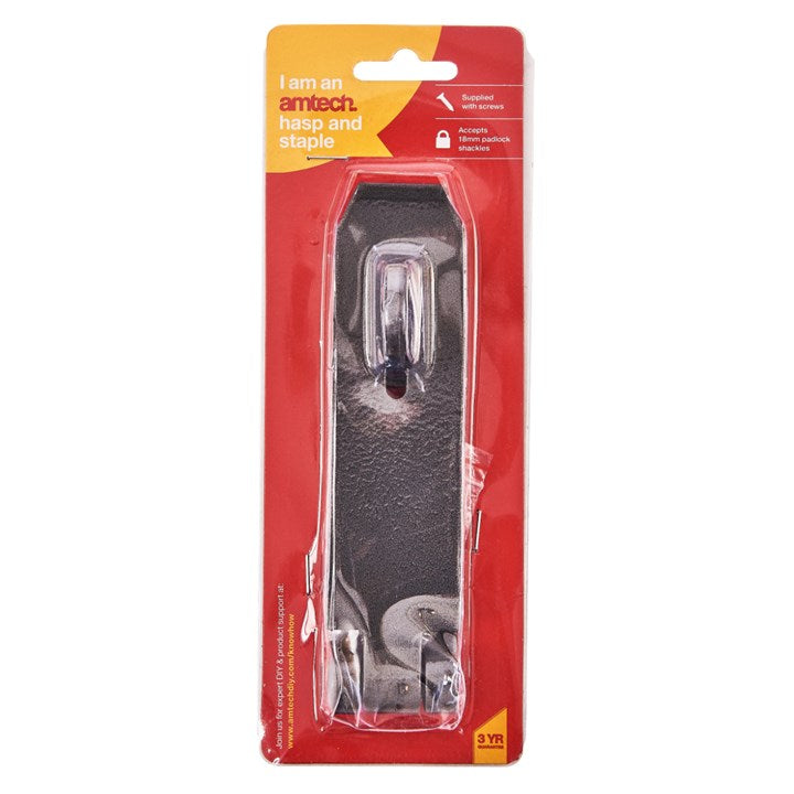 Amtech 140mm (5.5") x 40mm (1.5") hasp and staple T2050
