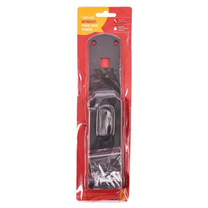 Amtech 350mm (10") x 50mm (2") hasp and staple T2250