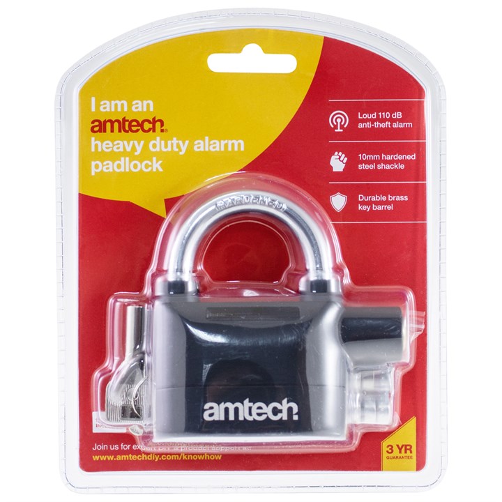 Amtech Heavy duty alarm padlock T2310