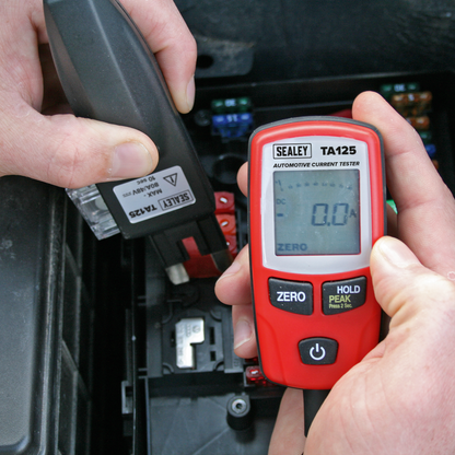 Sealey 80A Automotive Current Tester - Mini, Standard & Maxi Blade Fuses TA125