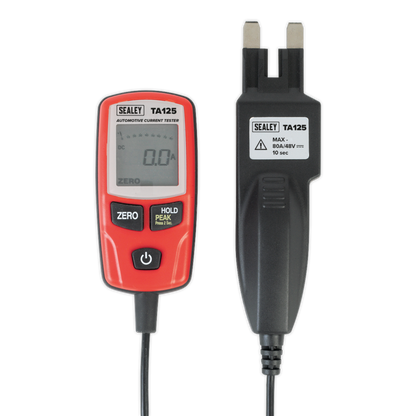 Sealey 80A Automotive Current Tester - Mini, Standard & Maxi Blade Fuses TA125