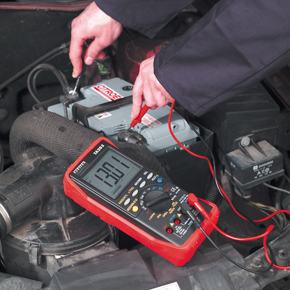 Sealey 15-Function Digital Automotive Multimeter with Bar Graph/PC Link TA203
