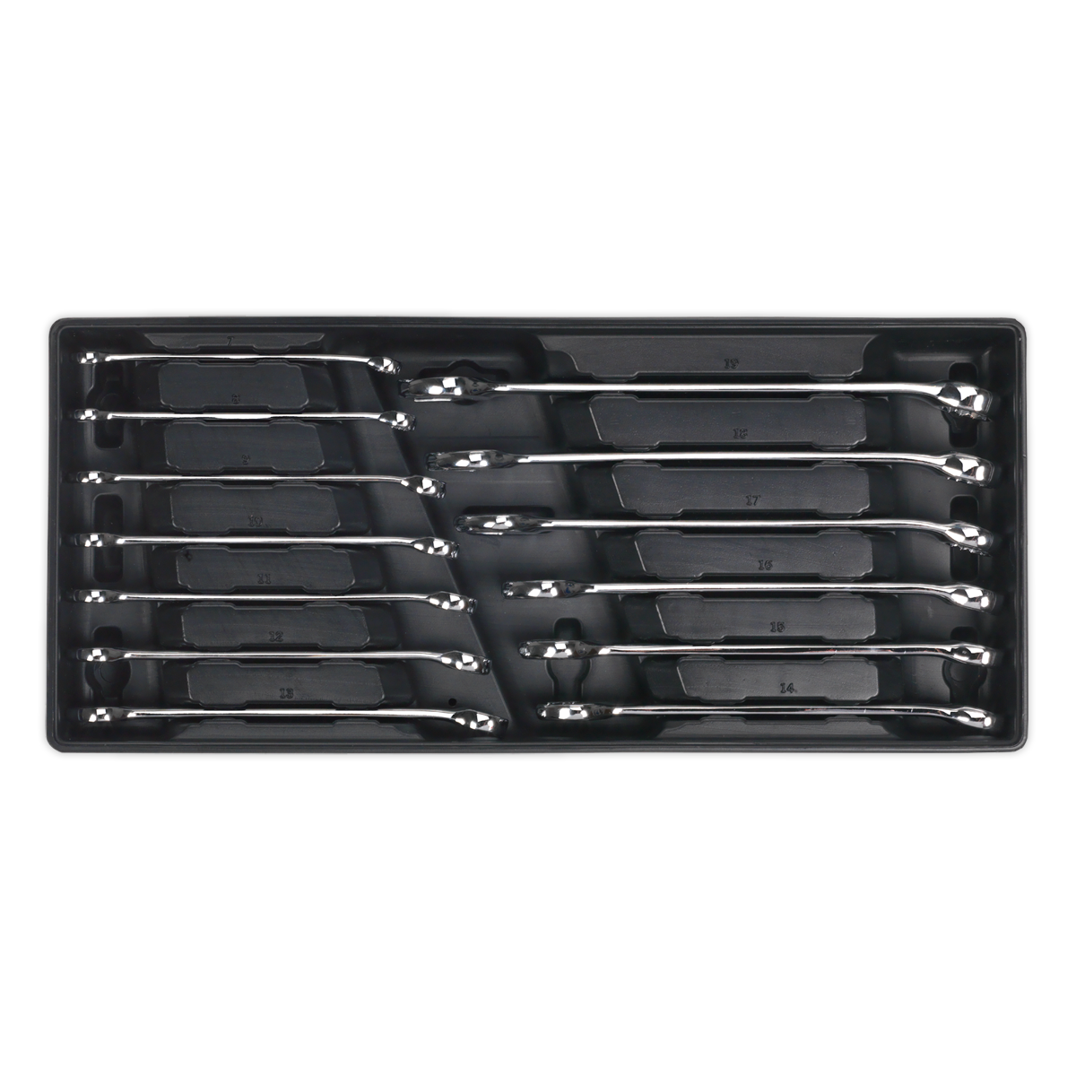 Sealey 13pc Combination Spanner Set with Tool Tray TBT01