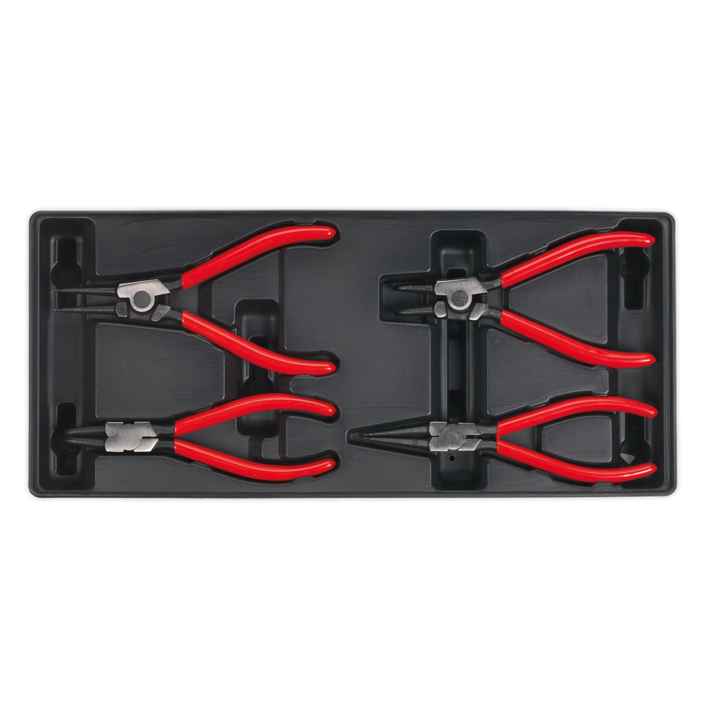 Sealey 4pc Circlip Pliers Set with Tool Tray TBT03