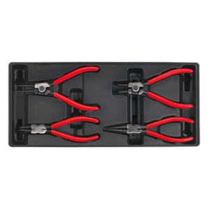 Sealey 4pc Circlip Pliers Set with Tool Tray TBT03