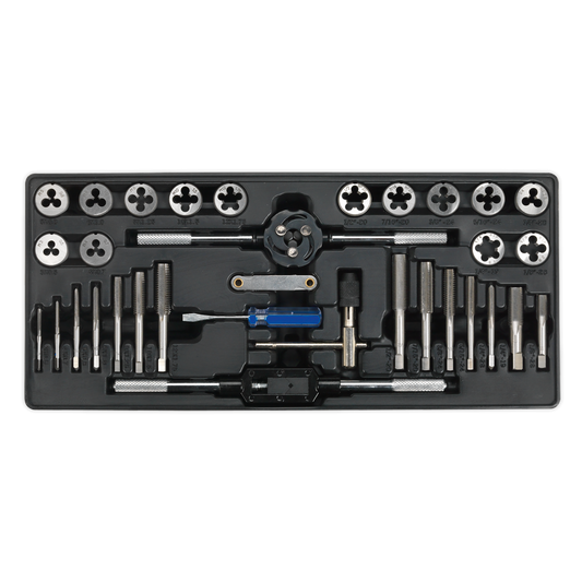 Sealey 33pc Tap & Die Set with Tool Tray TBT26