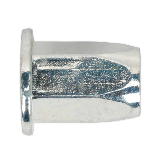 Sealey M8 Full Hex Threaded Insert (Rivet Nut) Standard Flange - Pack of 50 TIFHM8