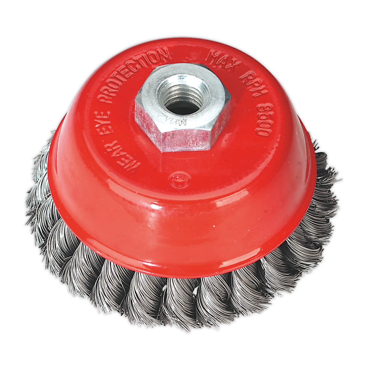 Sealey Ø100mm Twist Knot Wire Cup Brush M14 x 2mm TKCB100