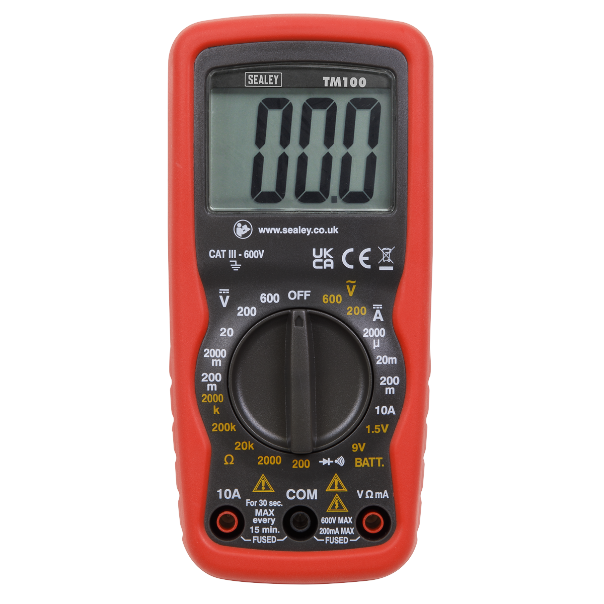 Sealey 6-Function Professional Digital Multimeter TM100