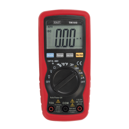 Sealey 8-Function Professional Auto-Ranging Digital Multimeter TM102