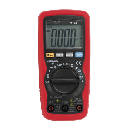 Sealey 11-Function Professional Auto-Ranging Digital Multimeter TM103
