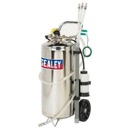 Sealey 40L Air Operated Fuel Drainer - Stainless Steel TP200S