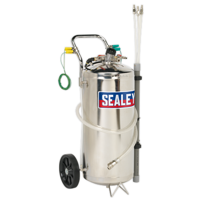 Sealey 40L Air Operated Fuel Drainer - Stainless Steel TP200S