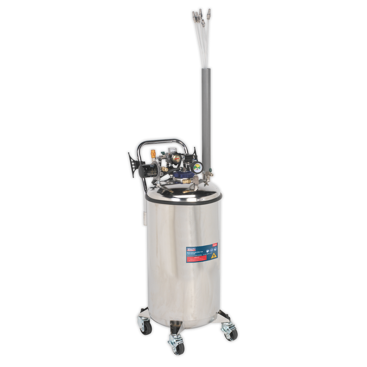 Sealey 90L Stainless Steel Fuel Tank Drainer TP201