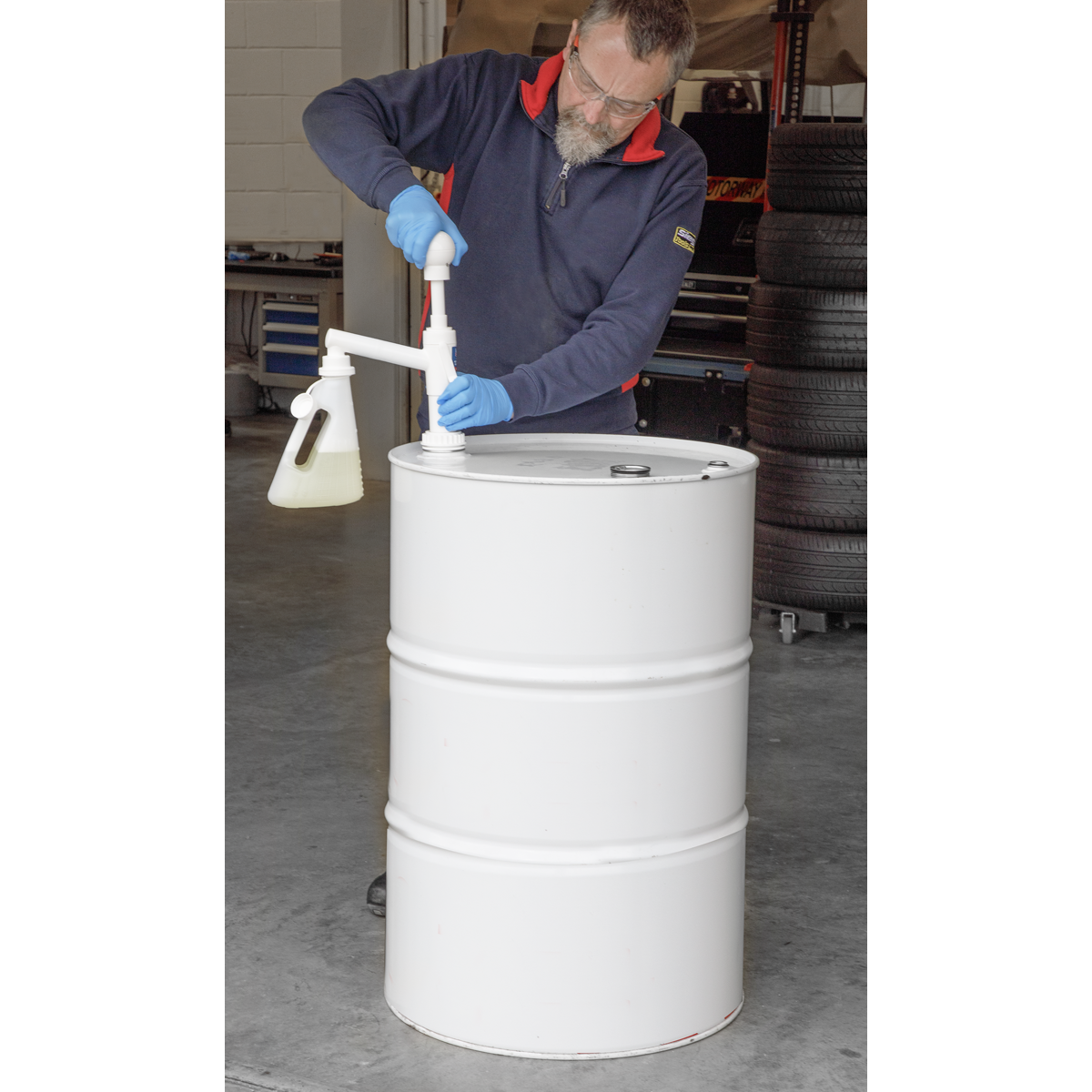 Sealey 205L Lift Action Drum Pump with Measure Kit TP6808