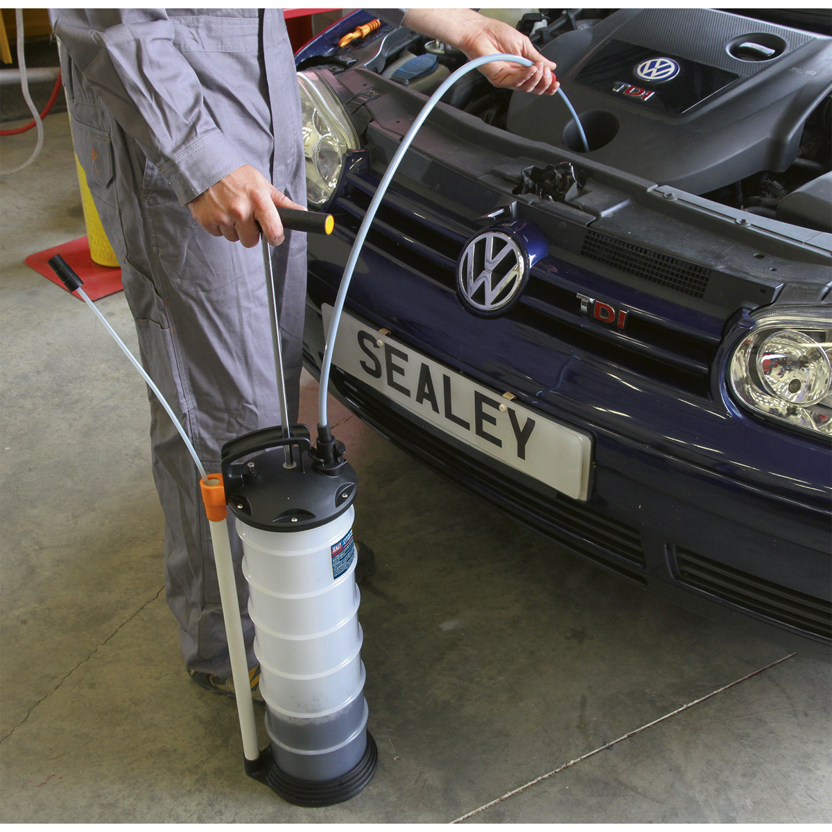 Sealey 6.5L Manual Vacuum Oil & Fluid Extractor TP69