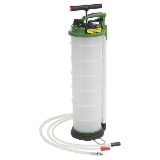 Sealey 6L Manual Vacuum Oil & Fluid Extractor & Discharge TP6905