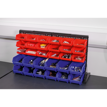 Sealey 30 Bin Bench Mounting Storage System TPS1218
