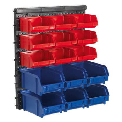 Sealey 15 Bin Wall Mounting Storage System TPS1569WM