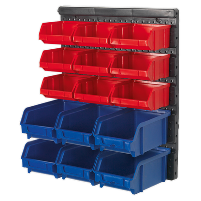 Sealey 15 Bin Wall Mounting Storage System TPS1569WM