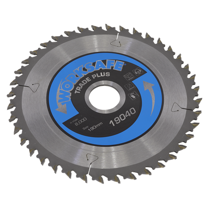 Sealey Ø190 x 30mm Trade Plus Circular Saw Blade - 40tpu TPS19040