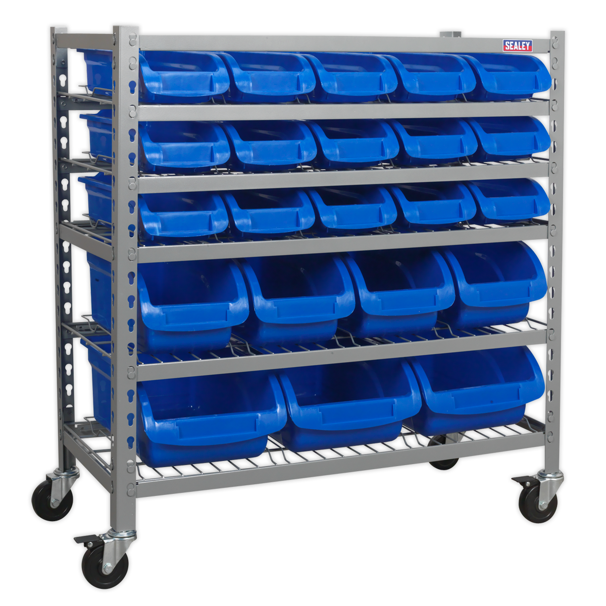 Sealey 22 Bin Mobile Storage System TPS22