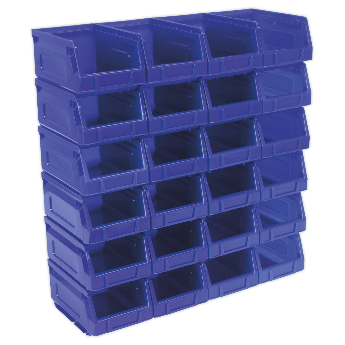 Sealey Plastic Storage Bin 105 x 165 x 85mm - Blue - Pack of 24 TPS224B