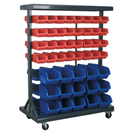 Sealey 94 Bin Mobile Storage System TPS94