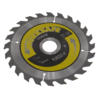 Sealey Ø190 x 30mm Trade Circular Saw Blade - 24tpu TS19024
