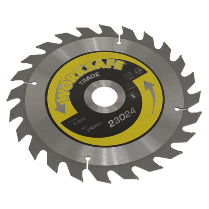 Sealey Ø230 x 30mm Trade Circular Saw Blade - 24tpu TS23024