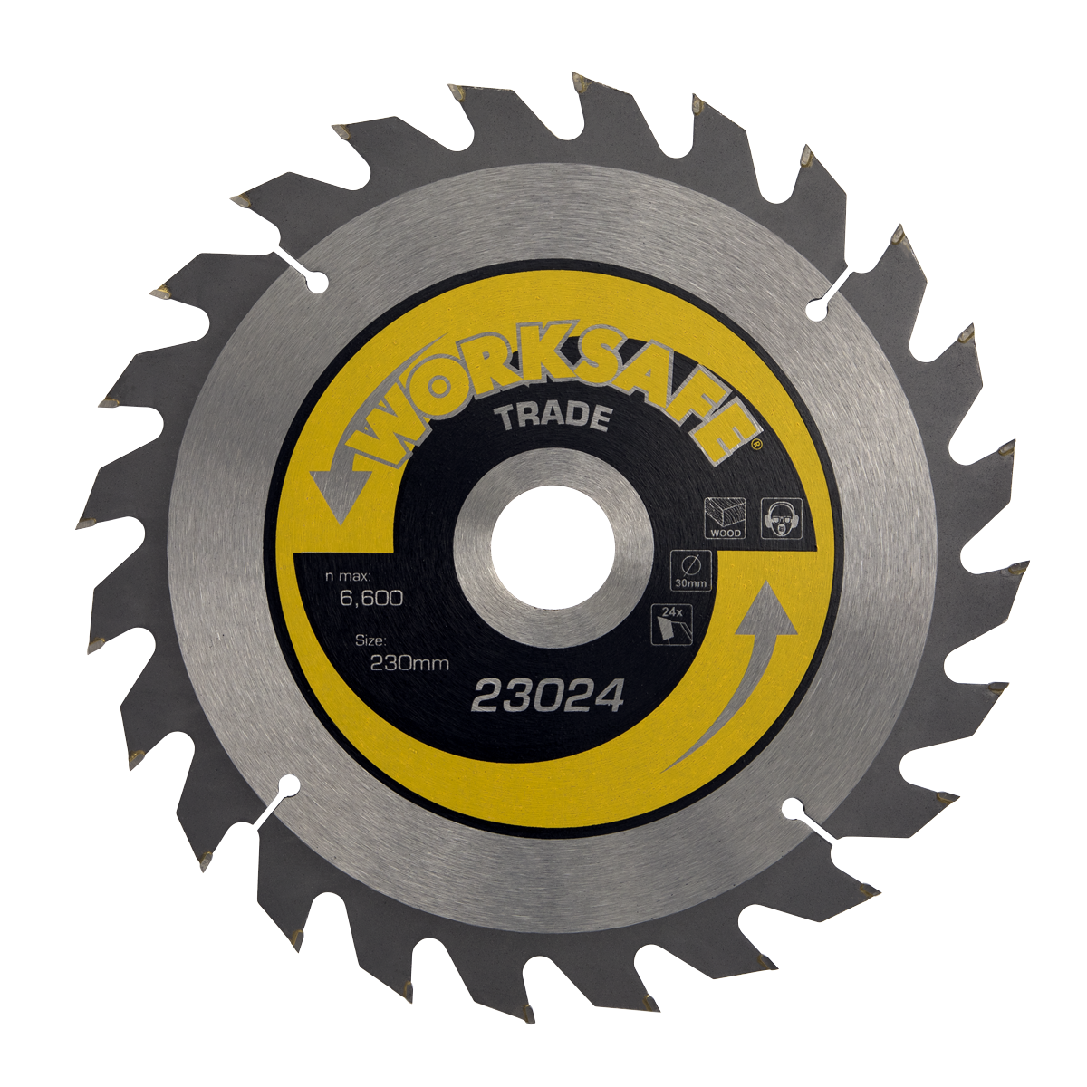 Sealey Ø230 x 30mm Trade Circular Saw Blade - 24tpu TS23024