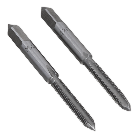 Sealey 2pc M4 x 0.7mm Tap Set (Taper & Plug) TSM4