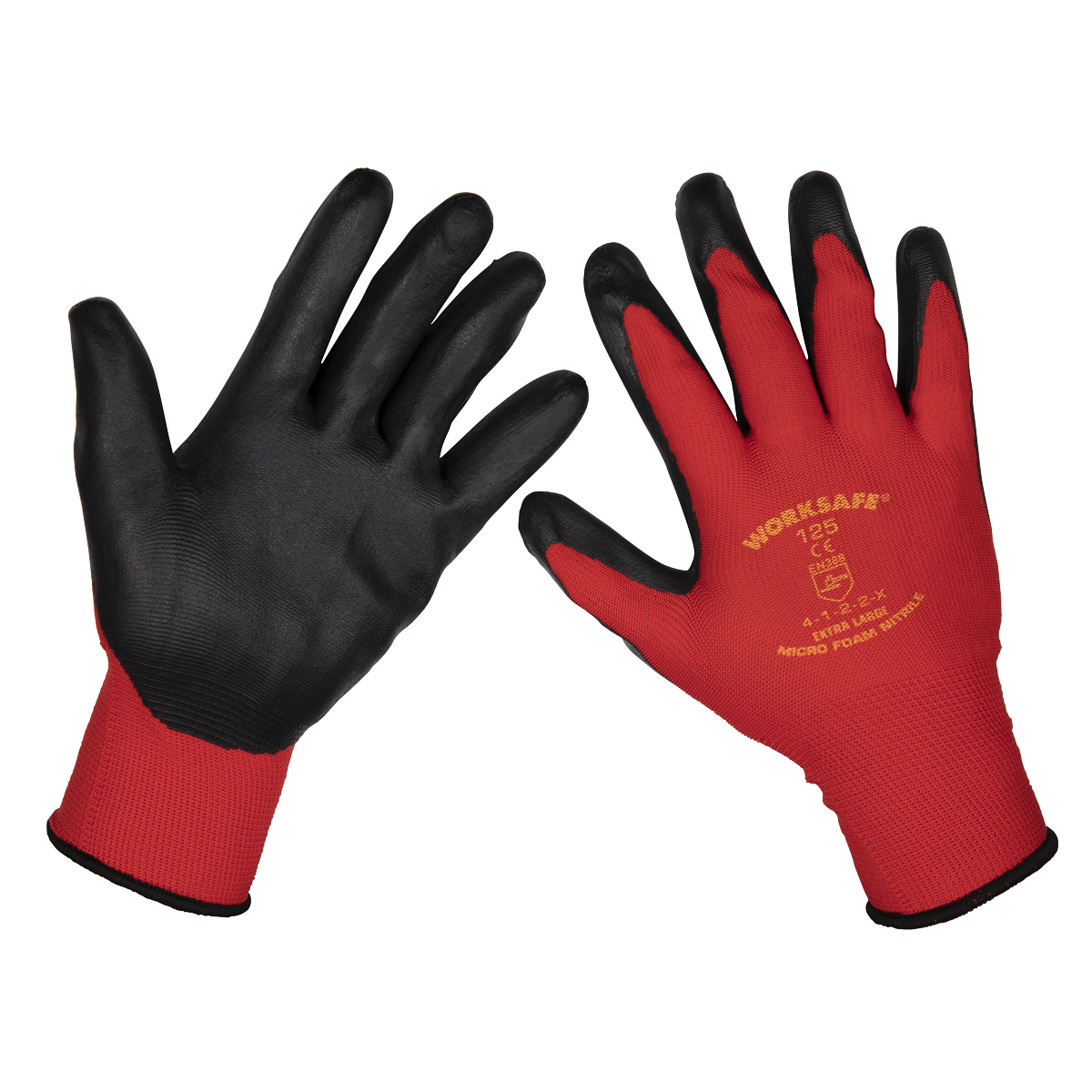 Sealey Nitrile Foam Gloves TSP125XL/6