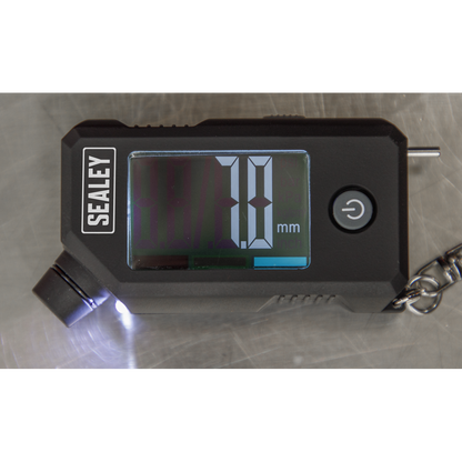 Sealey Digital Tyre Pressure & Tread Depth Gauge with LED TSTPG12