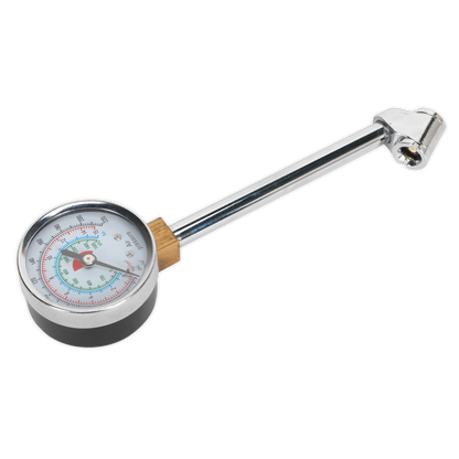 Sealey Tyre Pressure Gauge with Twin Connector TSTPG34