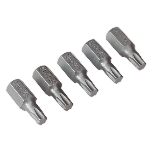Sealey TRX-Star* T40 Bit Short - Pack of 5 TX40S5